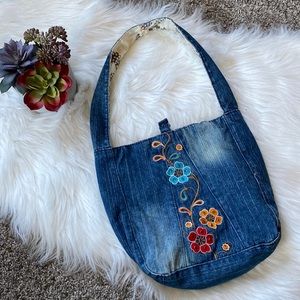 Y2K Denim Shoulder Bag